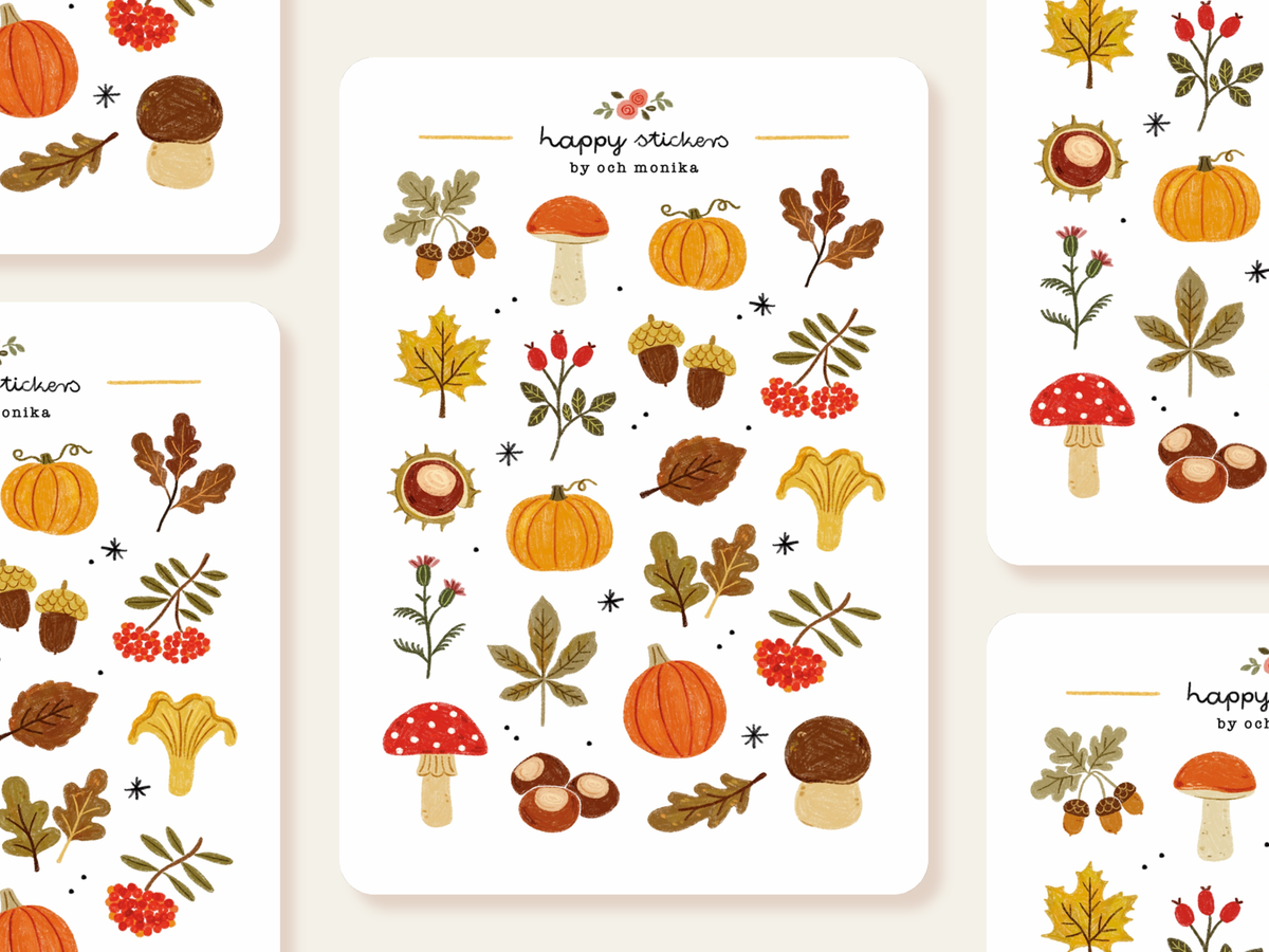 Och Monika Autumn Treasures - Sticker Sheet