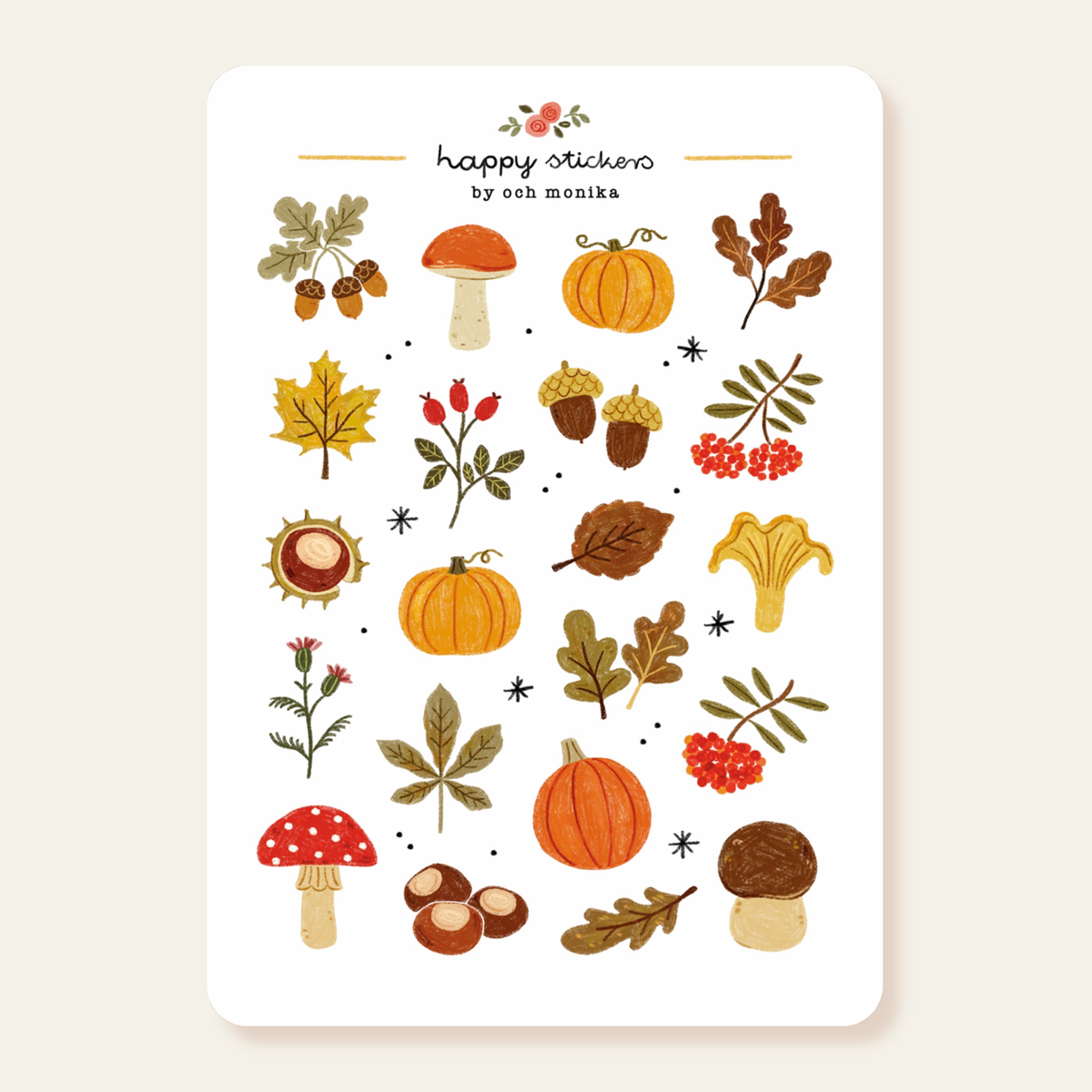 Och Monika Autumn Treasures - Sticker Sheet