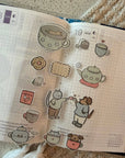 Earl grey sticker sheet