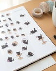 Kuboandlucy Stationery Co | Luna the Black Cat Sticker Sheet
