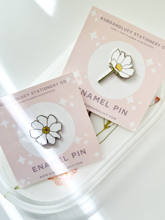 Daisy Enamel Pin or Magnetic Pin