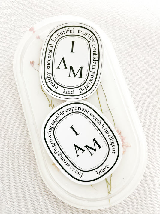 I AM Affirmation Sticker Die Cut