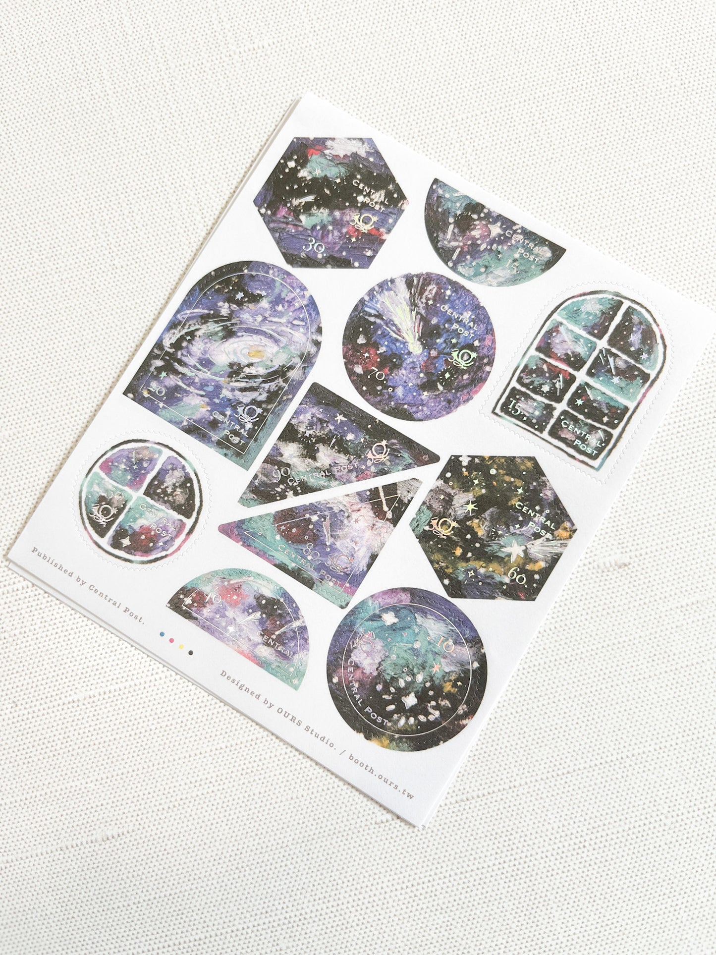 OURs Studio Colorful Night Stamp Sticker | SCP017H