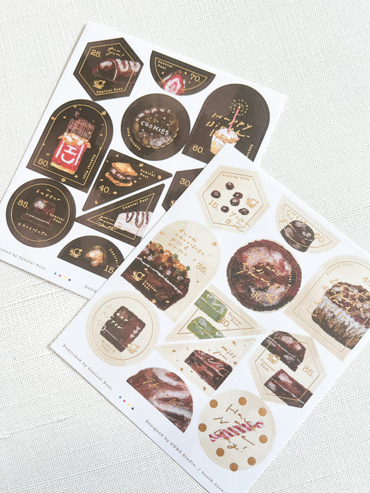 OURs Studio Chocolate Stamp Sticker | SCP016H