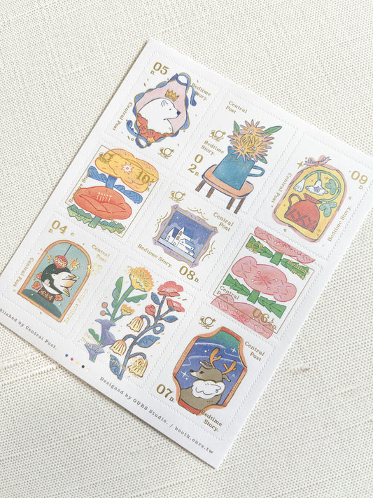 OURs Studio Bedtime Story Stamp Sticker | SCP023K