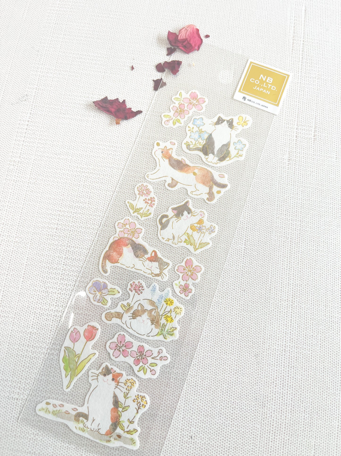 Cat & Flower Sticker Seal | 2494139