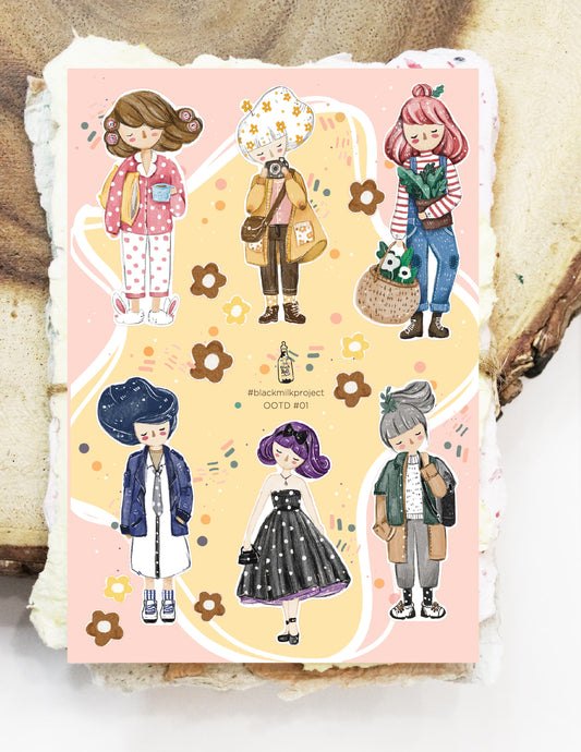 Black Milk Project | OOTD Sticker Sheet